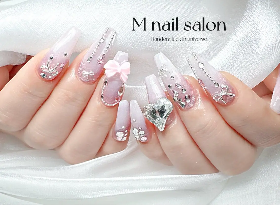 ネイル ハンドネイル M🌷nail 長さだし専門店のネイルデザイン