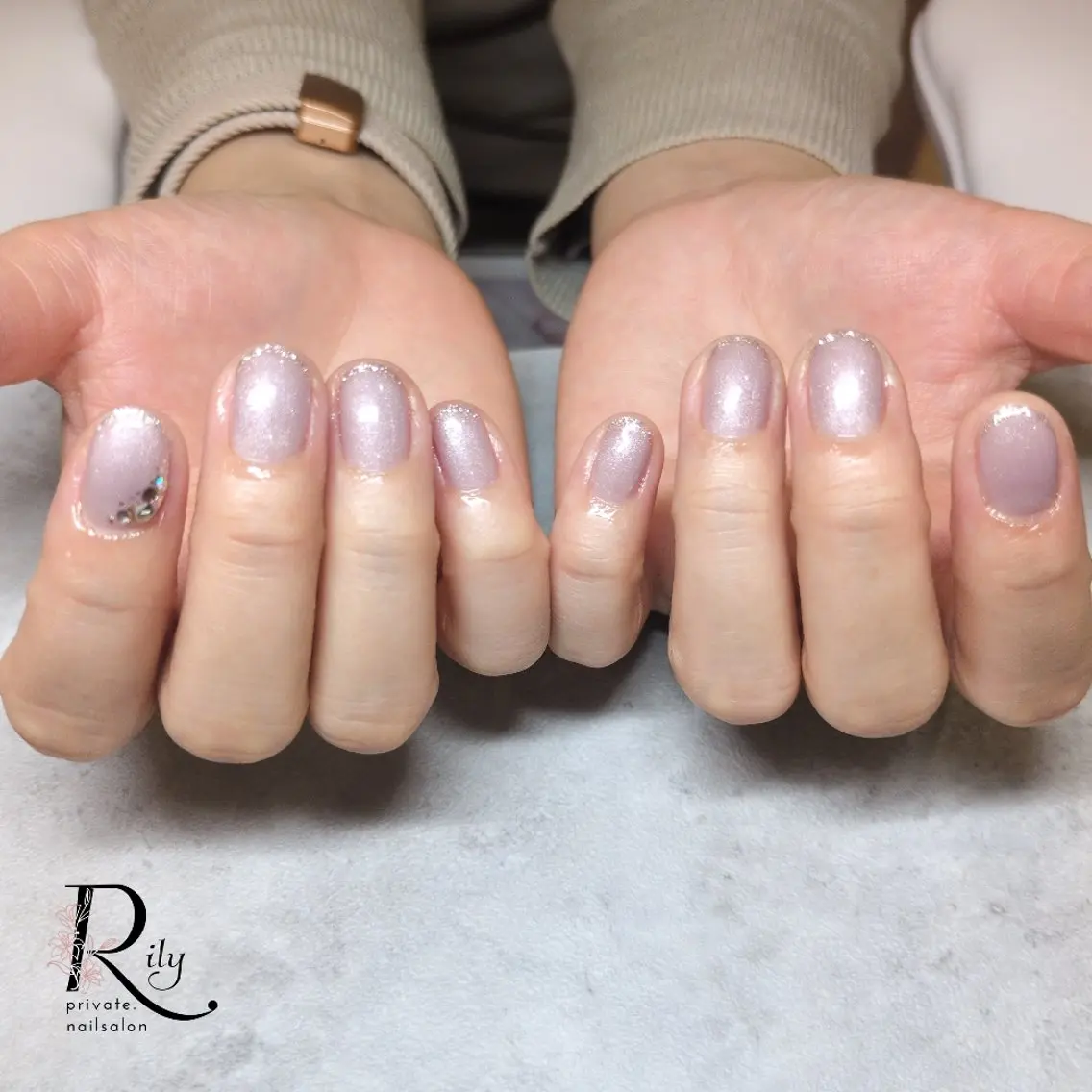 ネイル アートネイル ワンカラーネイル nailsalon Rilyのネイルデザイン