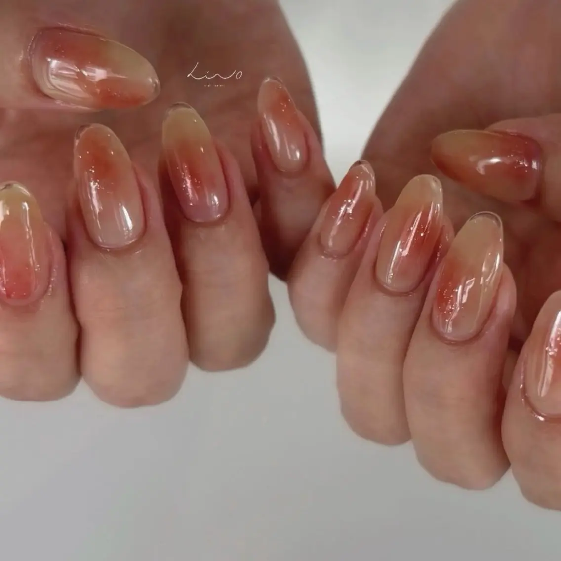 ネイル ニュアンスネイル ショートネイル ハンドネイル nail salon linoのネイルデザイン