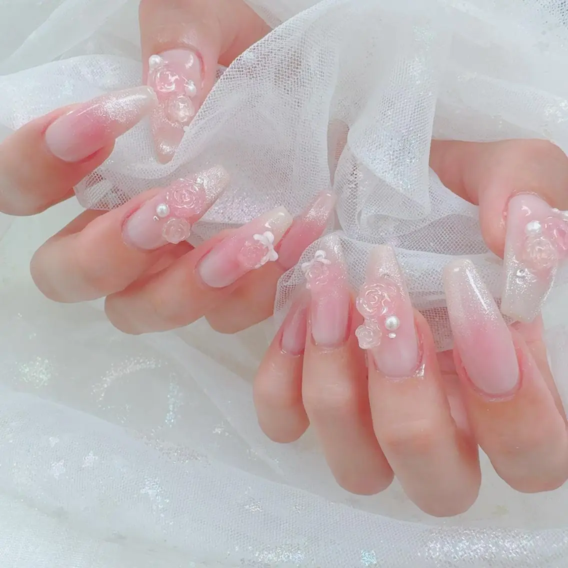 ロング ハンドネイル CHOnail 道玄坂のネイルデザイン