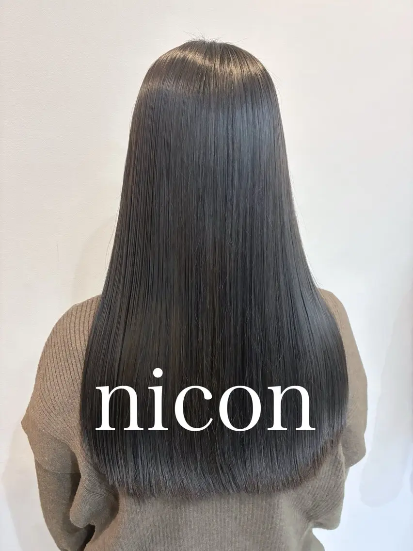 ロング カット ヘアカラー トリートメント ヘッドスパ 髪質改善 髪質改善カラーのヘアスタイル