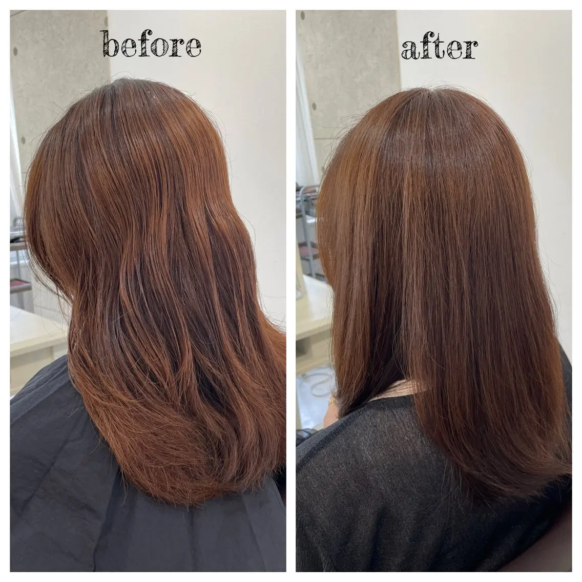 セミロング カラー ヘアカラー トリートメント PutiLuca 浅川のヘアスタイル