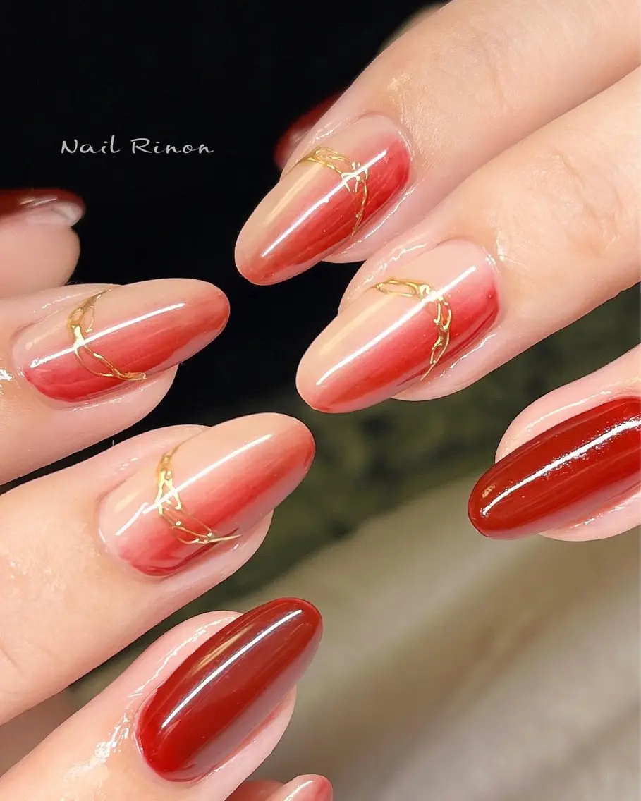 ネイル グラデーション ハンドネイル Nail Rinonのネイルデザイン