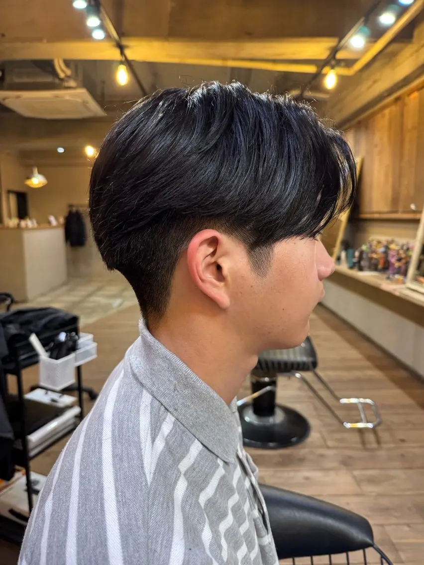 ショート メンズ センターパート 似合わせカット メンズ/マッシュ センターパート/悠羽のヘアスタイル