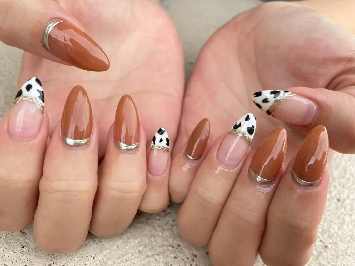 セミロング ネイル ハンドネイル ✴︎ Delightのネイルデザイン