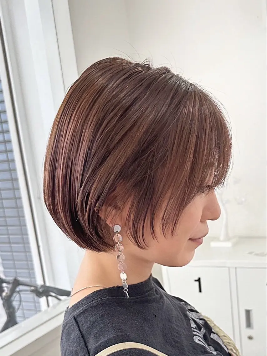 ショート カラー ベージュカラー ブリーチ ブラウンカラー ハイトーンカラー ピンクカラー suiw /AYAのヘアスタイル