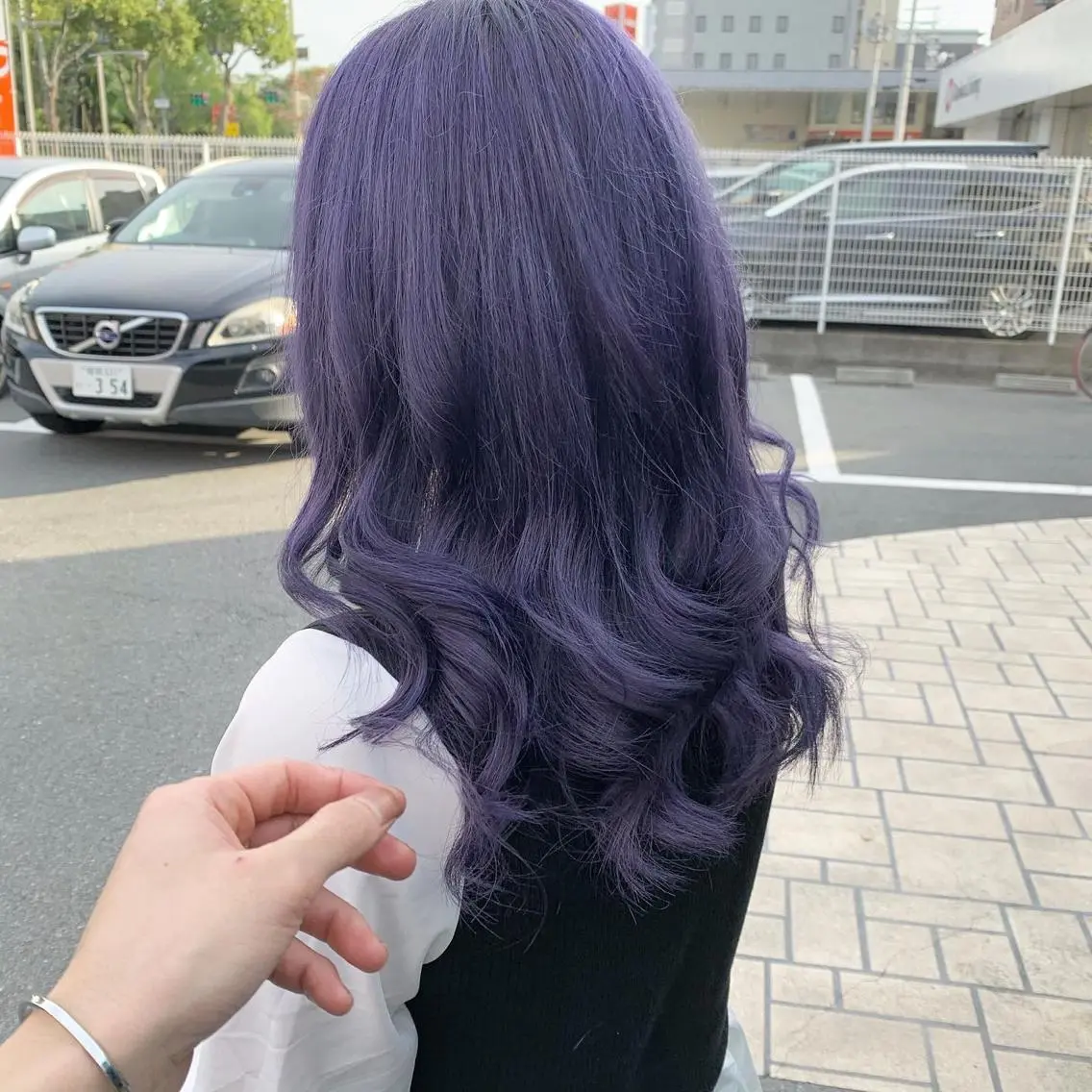 セミロング アッシュ ヘアカラー 佐藤 香太のヘアスタイル