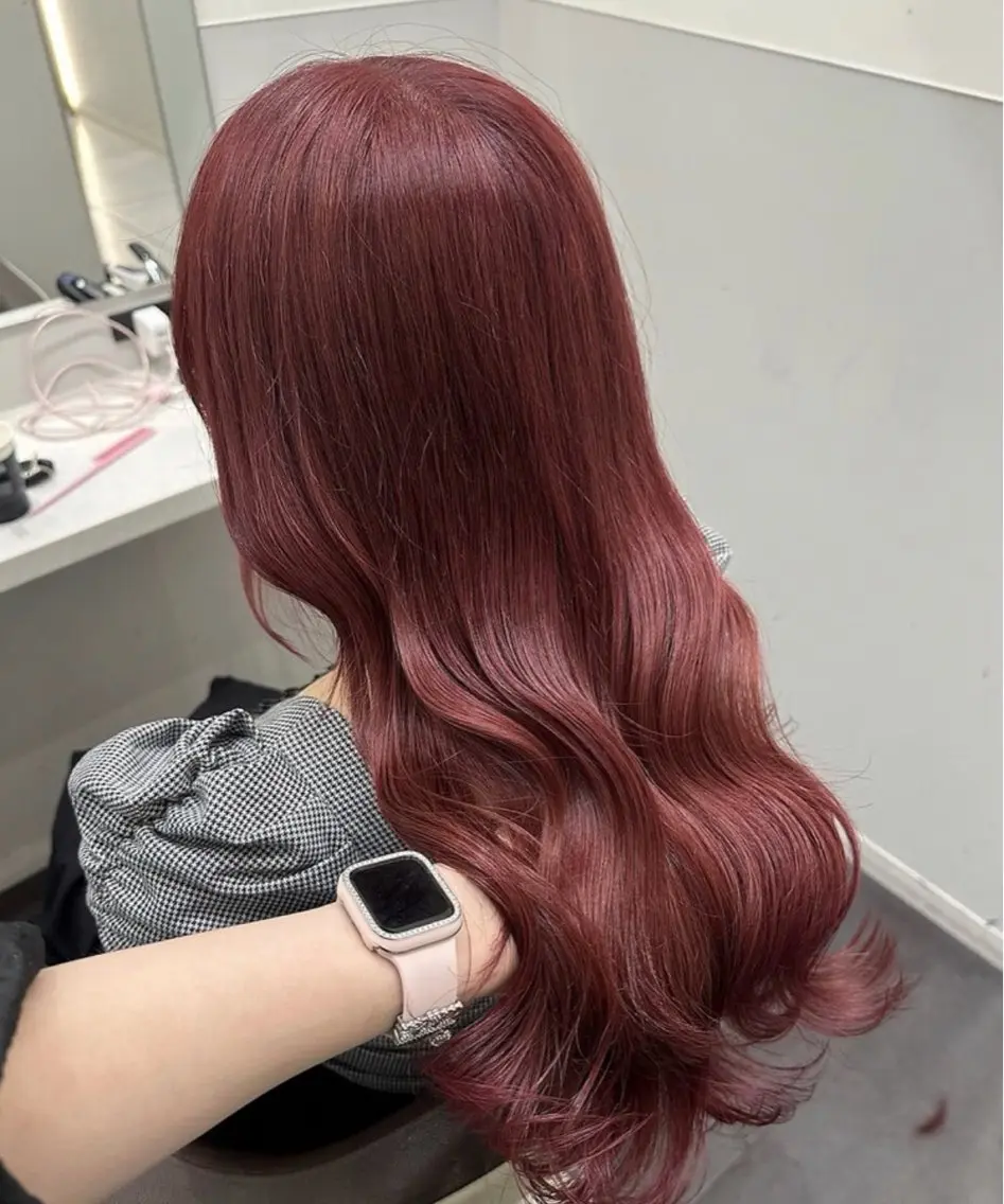 💟ブリーチアリうるちゅるレッドダブルカラー➕ウォータートリートメント💟の写真