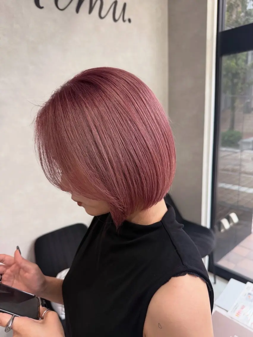 ショート カラー カット ヘアカラー トリートメント 【韓国ヘア ×髪質改善】内田のヘアスタイル