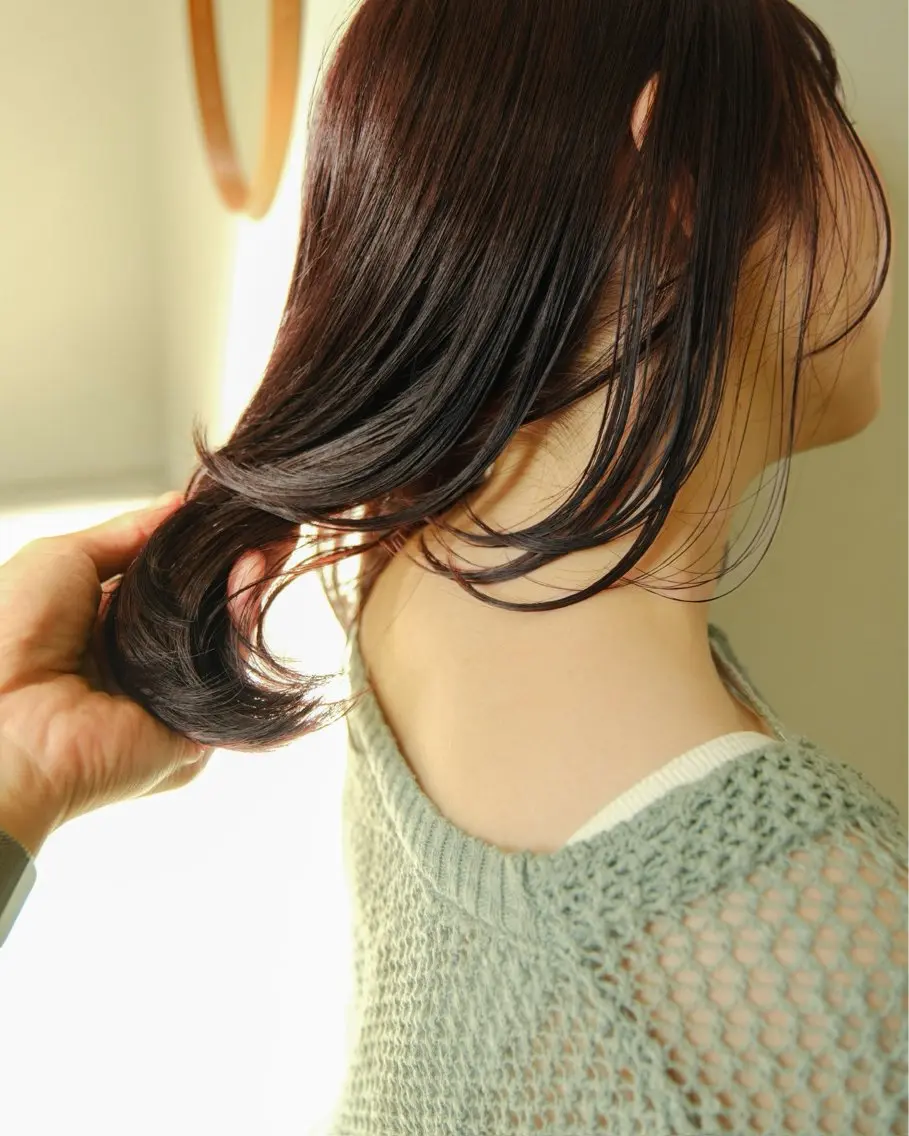 カラー ブラウンカラー レッドカラー 檜 果歩のヘアスタイル