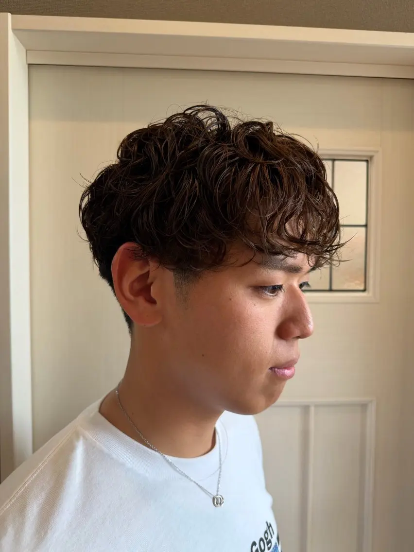 パーマ メンズ メンズパーマ 原 魁杜のヘアスタイル
