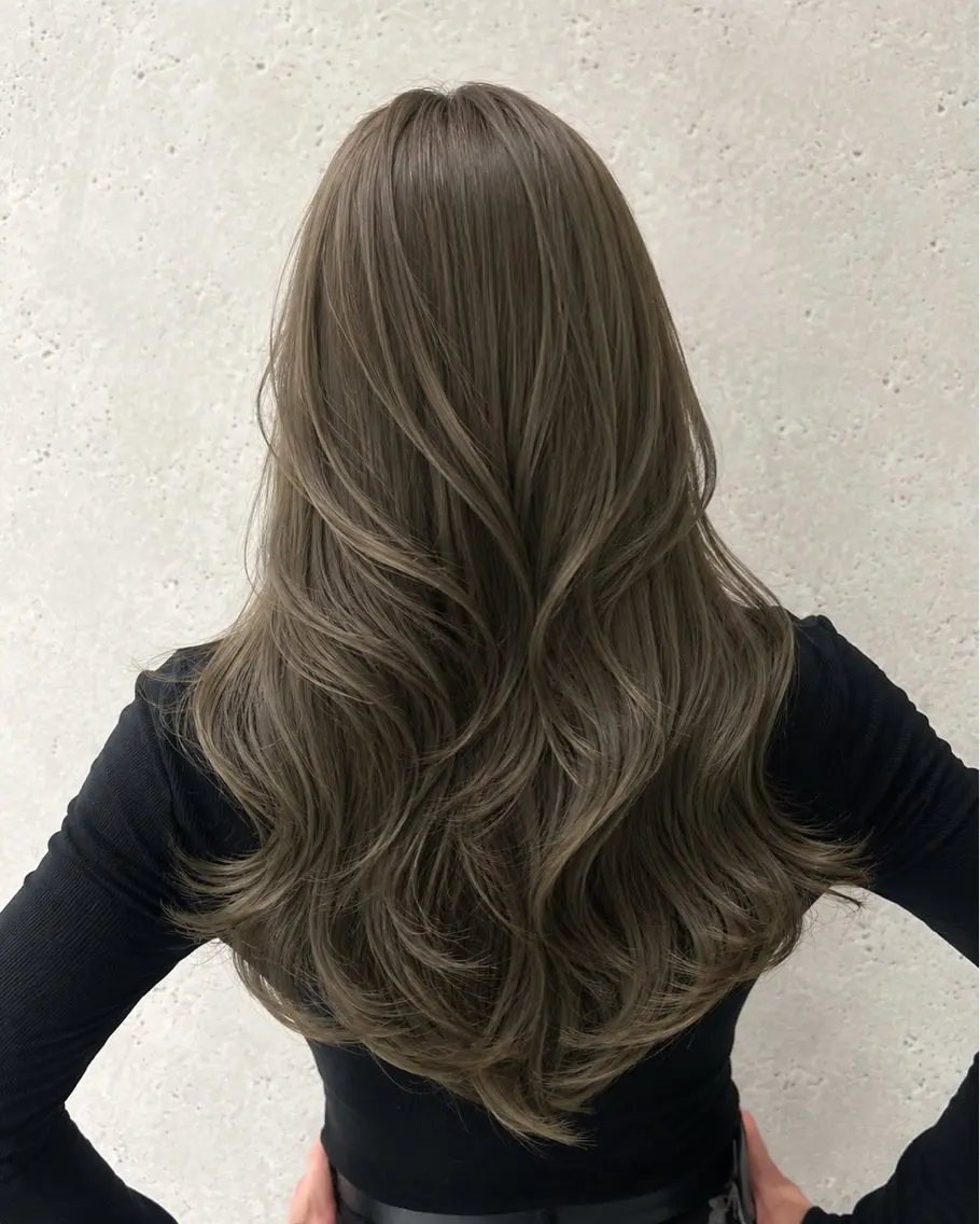 ロング ヘアカラー トリートメント 🤍ワンホンヘア 🤍Rikuto🤍のヘアスタイル