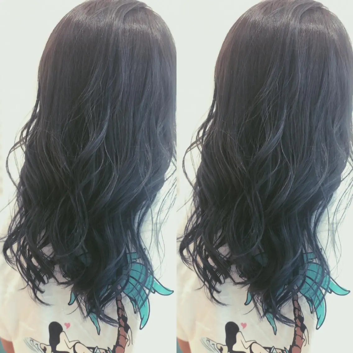 ロング カラー ブルーカラー グラデーションカラー ハイライトカラー ハイライト Snaly カラー特化ページのヘアスタイル