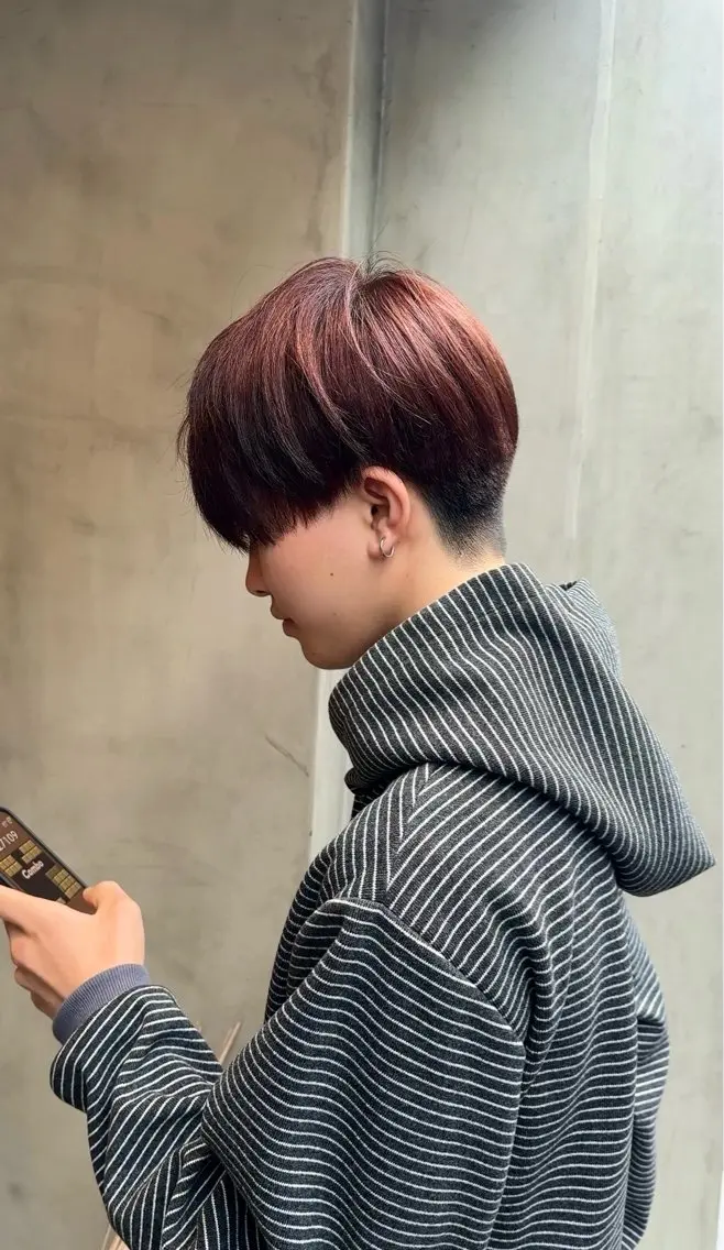 ショート カラー メンズ カット ヘアカラー トリートメント 髪質改善/メンズヘア 上野 聖斗🌱‬‪のヘアスタイル