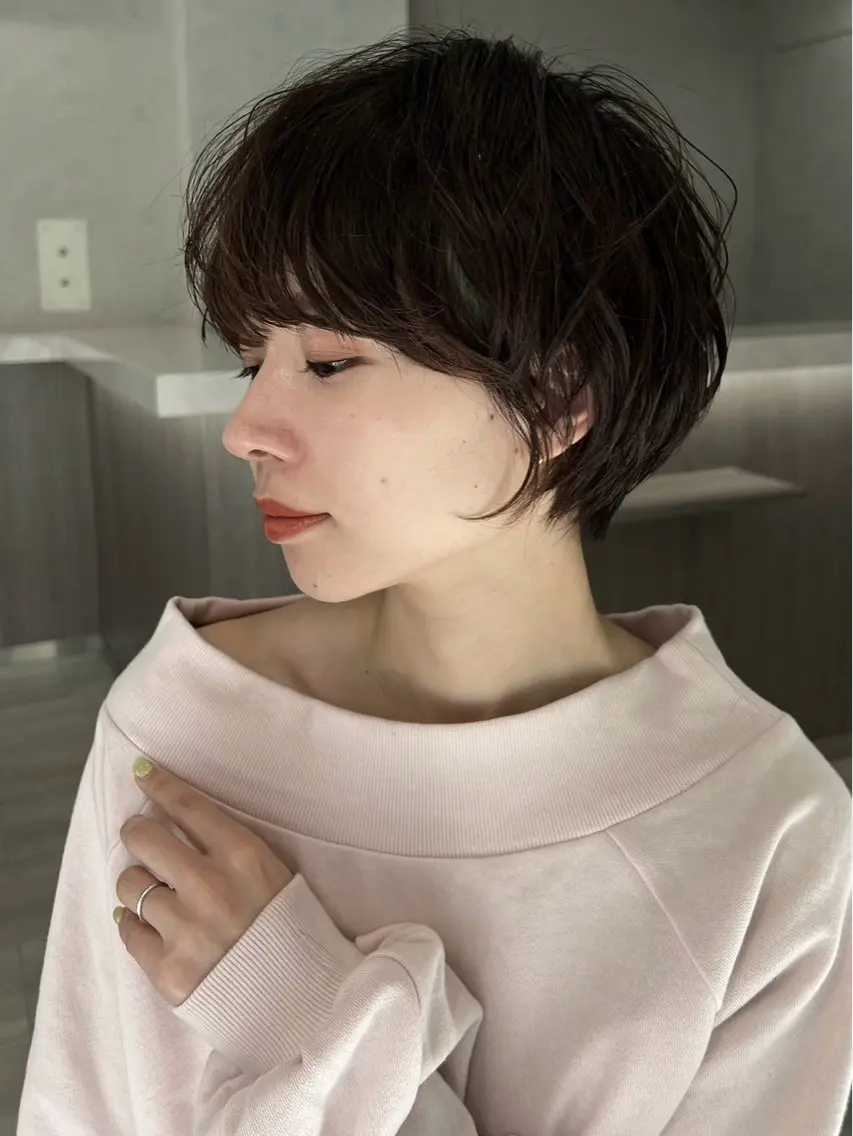 ショート メンズ特化 刈り上げない/金井のヘアスタイル