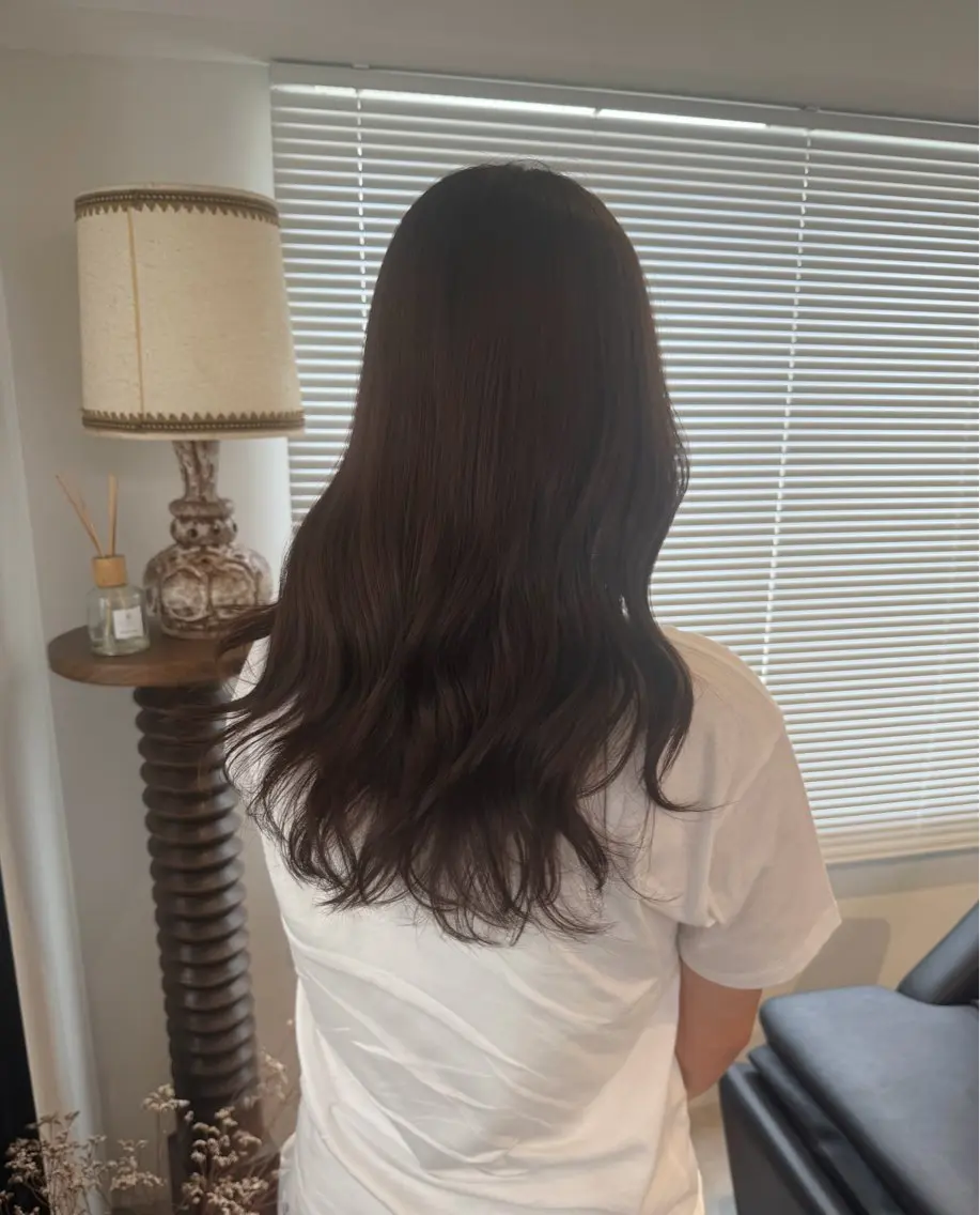 ロング カラー ブラウンカラー ショコラブラウン 透明感カラー benji amiのヘアスタイル