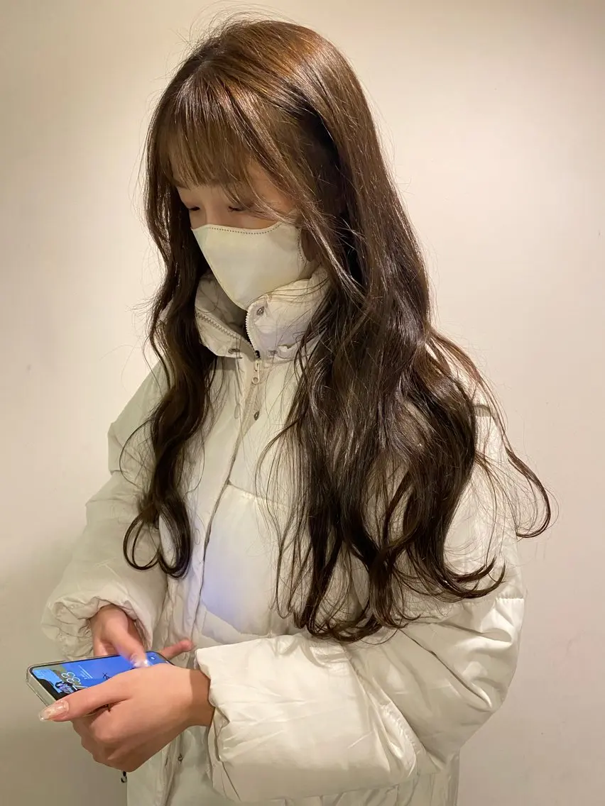 ロング カラー 透明感カラー カット ヘアカラー トリートメント LUVISM新潟🎀 透明感カラー/ミユのヘアスタイル