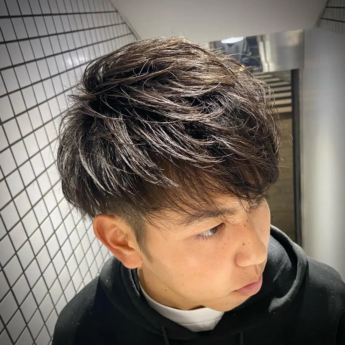 ショート メンズ マッシュ 浅見 天翔のヘアスタイル