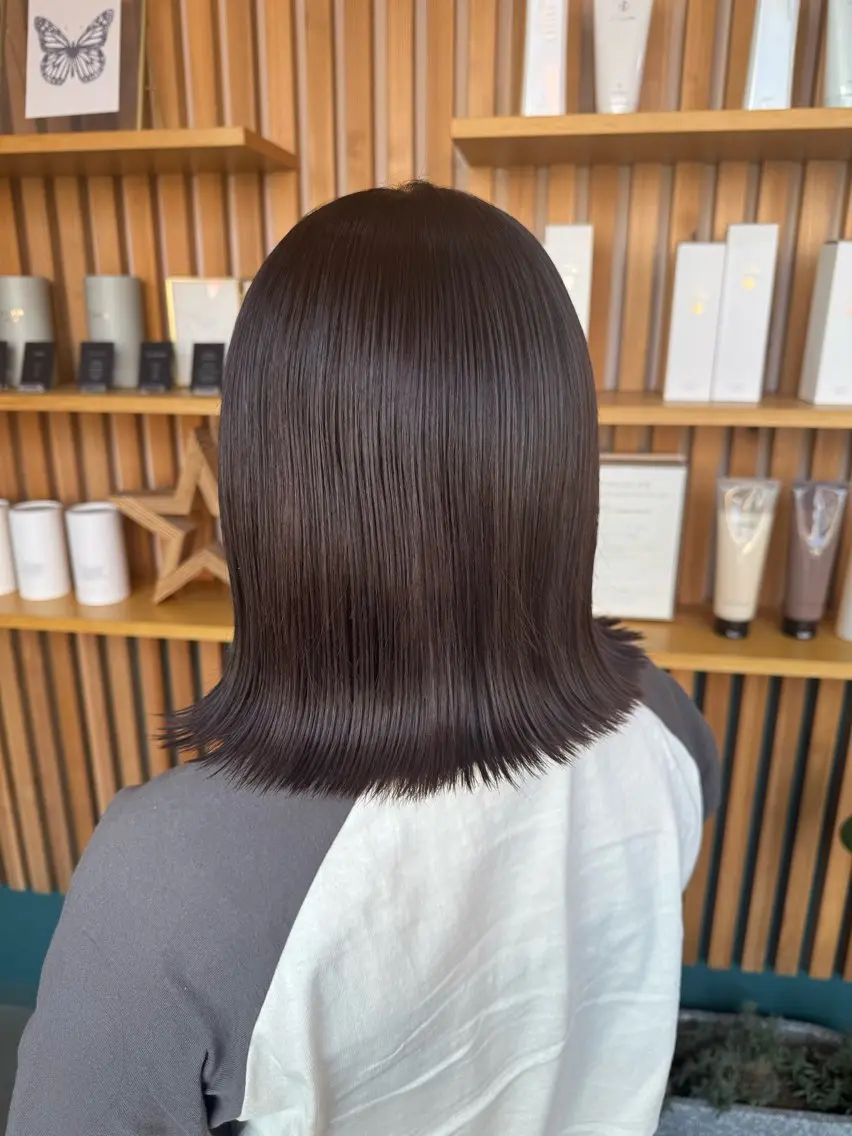 カラー ラベンダーカラー 樋口 愛のヘアスタイル
