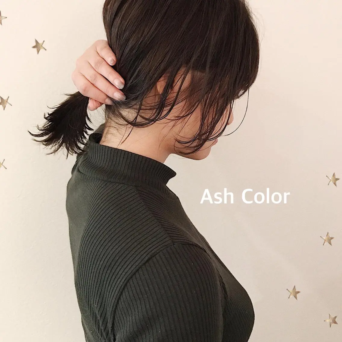 ミディアム カラー カット ヘアカラー 市川 千夏のヘアスタイル