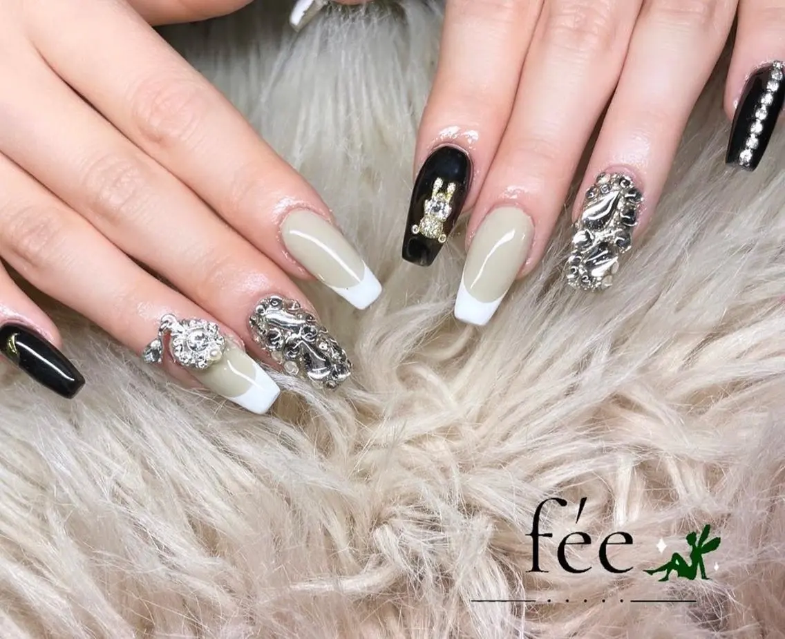 ネイル フットネイル ジェルネイル 韓国ネイル マグネットネイル ミラーネイル nail salon fee(フィー)のネイルデザイン