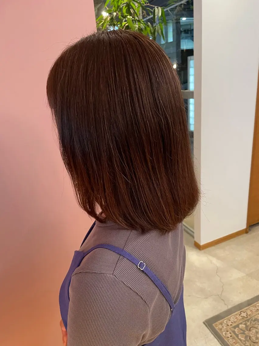 ミディアム カット かすみ  ︎︎のヘアスタイル