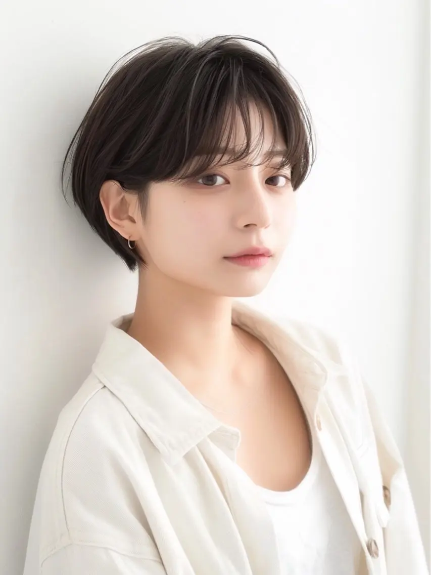 ショート カラー ワンレンボブ ショートボブ ベージュカラー ブリーチ ケアブリーチ ヘアカラー 🥀髪質改善/ 透明感🥀ユイキのヘアスタイル
