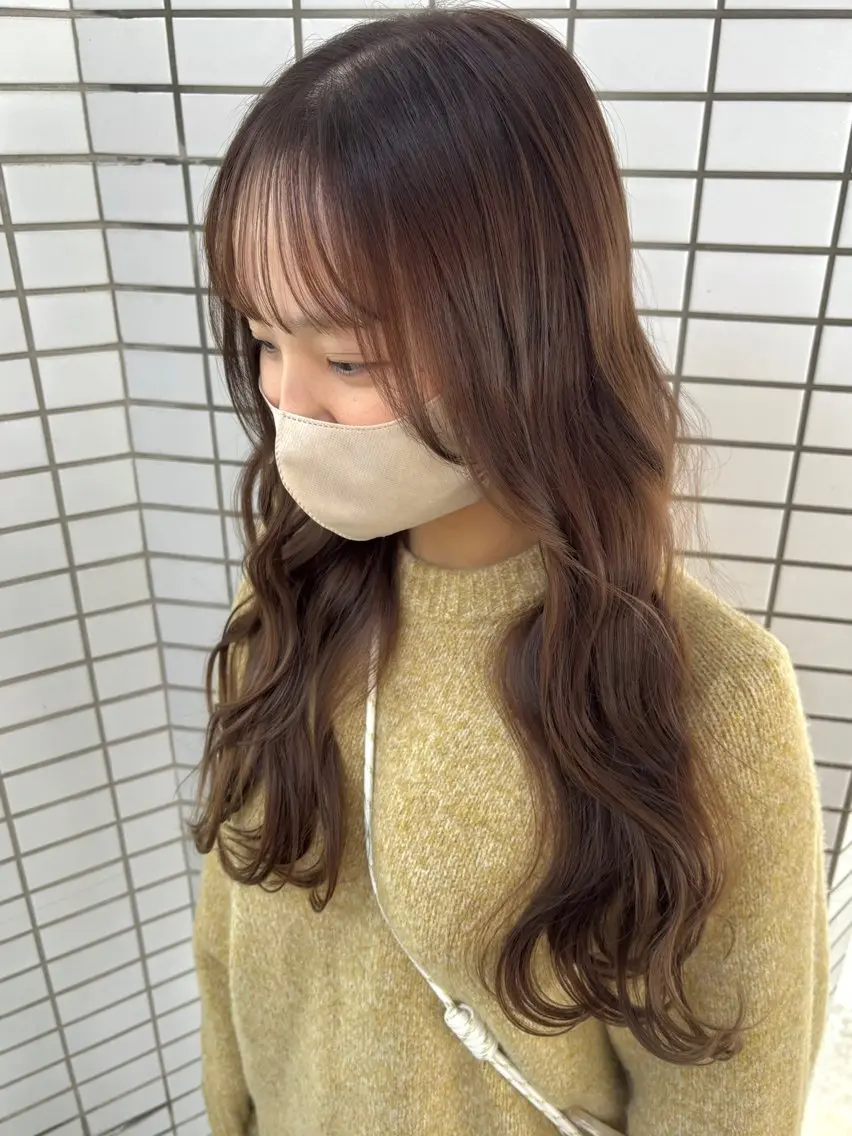 ロング カラー 倉敷サロンドクロエ ꕀ井上恋夢ꕀのヘアスタイル