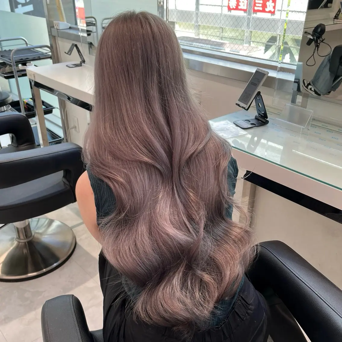 ロング カラー パーマ ヘアアレンジ メンズ ヘアカラー ♡ 𝐑𝐈𝐎♡のヘアスタイル