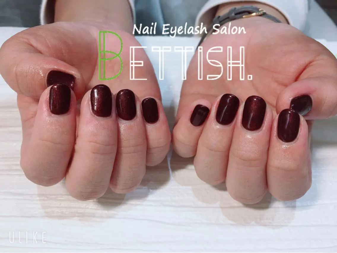 ネイル ボルドー ショートネイル BETTISH. KUMIKO☺︎︎のネイルデザイン