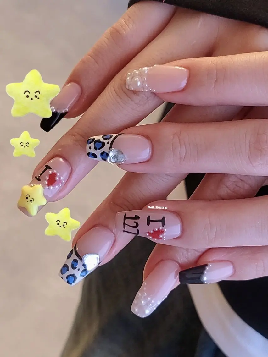 ネイル ハンドネイル 3dパーツ/流行り 👧shushu❤️のネイルデザイン