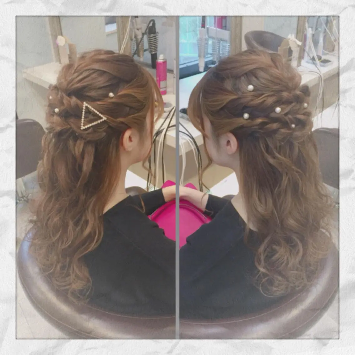 ロング ヘアアレンジ ハーフアップ ヘアセット ヘアセット/着付け 𓇼 まつもと𓇼のその他イメージ