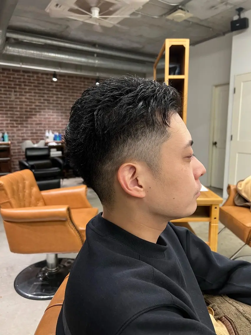 ショート メンズ カット ヘアセット tomoメンズ特化 /パーマ/カットのヘアスタイル