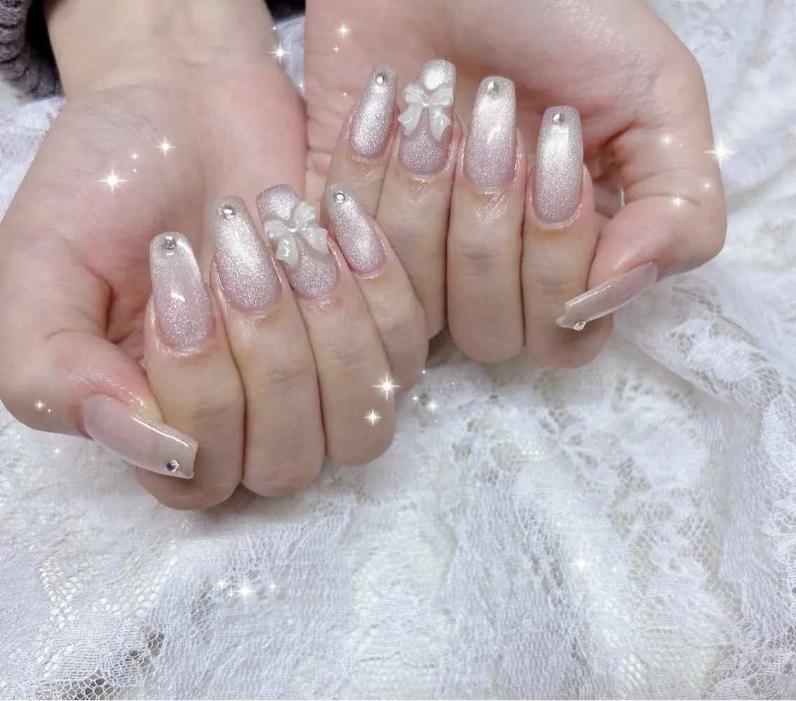ネイル マグネットネイル ハンドネイル FLARE NAIL フレアネイルのネイルデザイン