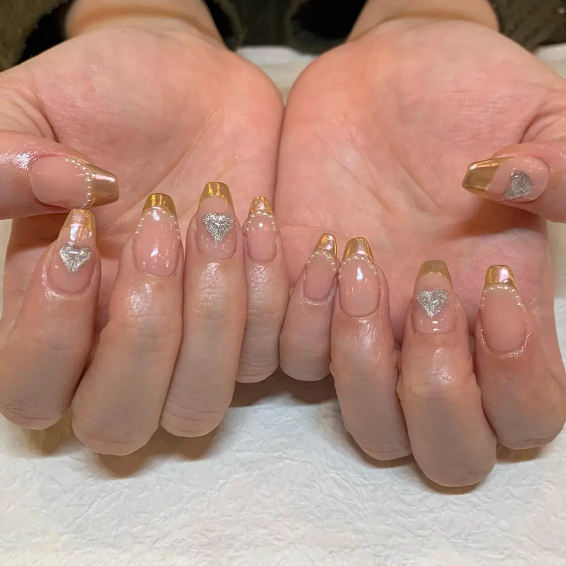 ネイル フレンチネイル ミラーネイル Nail doroomのネイルデザイン