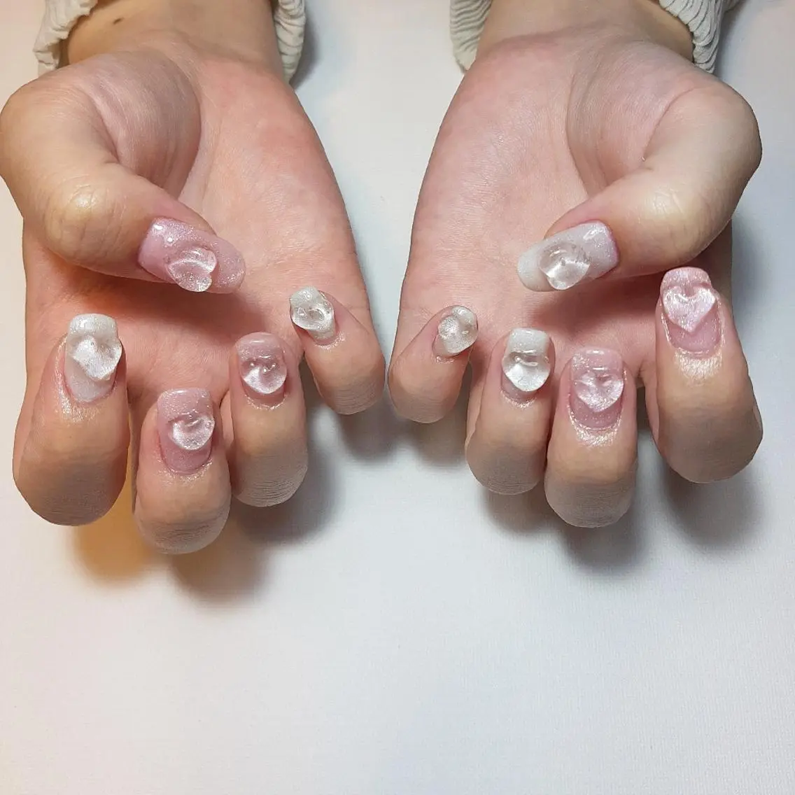 ネイル ハート マグネットネイル owlnail /持込みデザイン専門のネイルデザイン