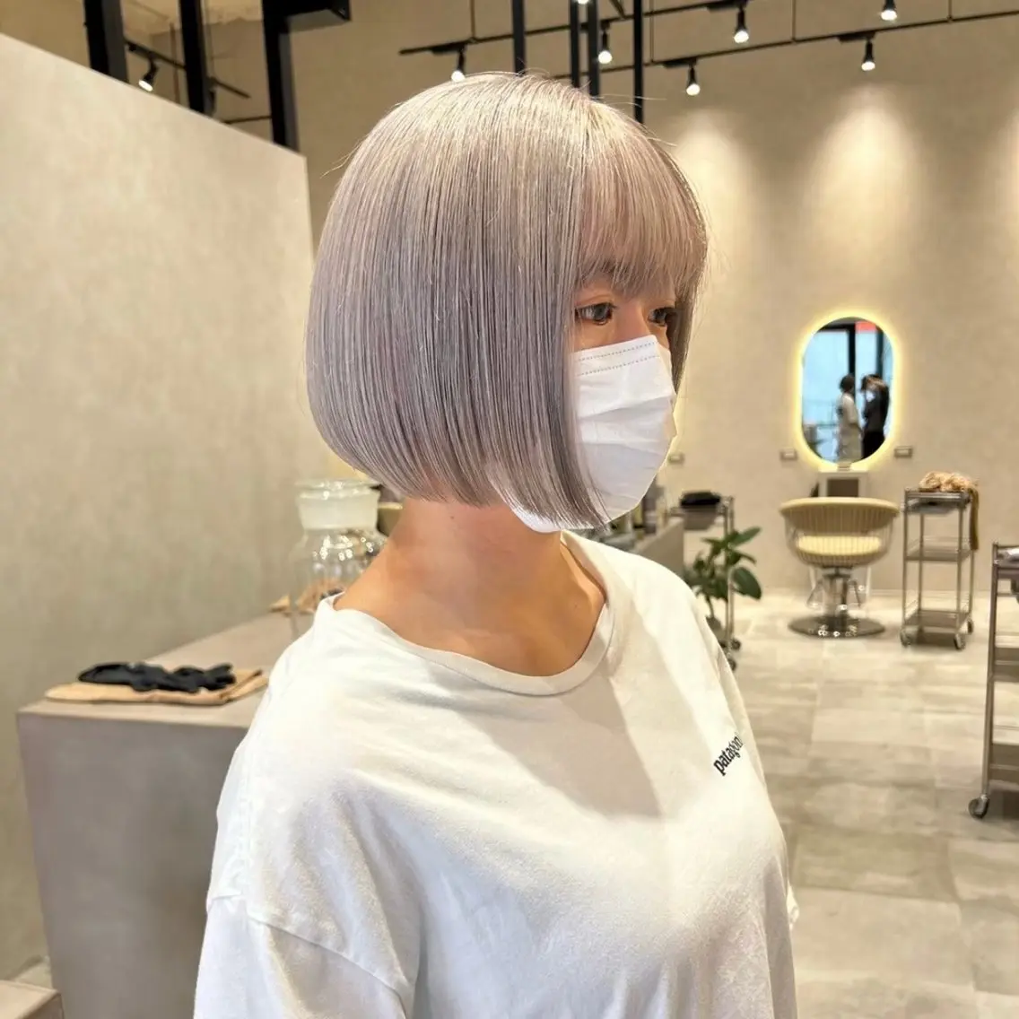 ショート カラー ミルクティーブラウン 名古屋/フウトのヘアスタイル