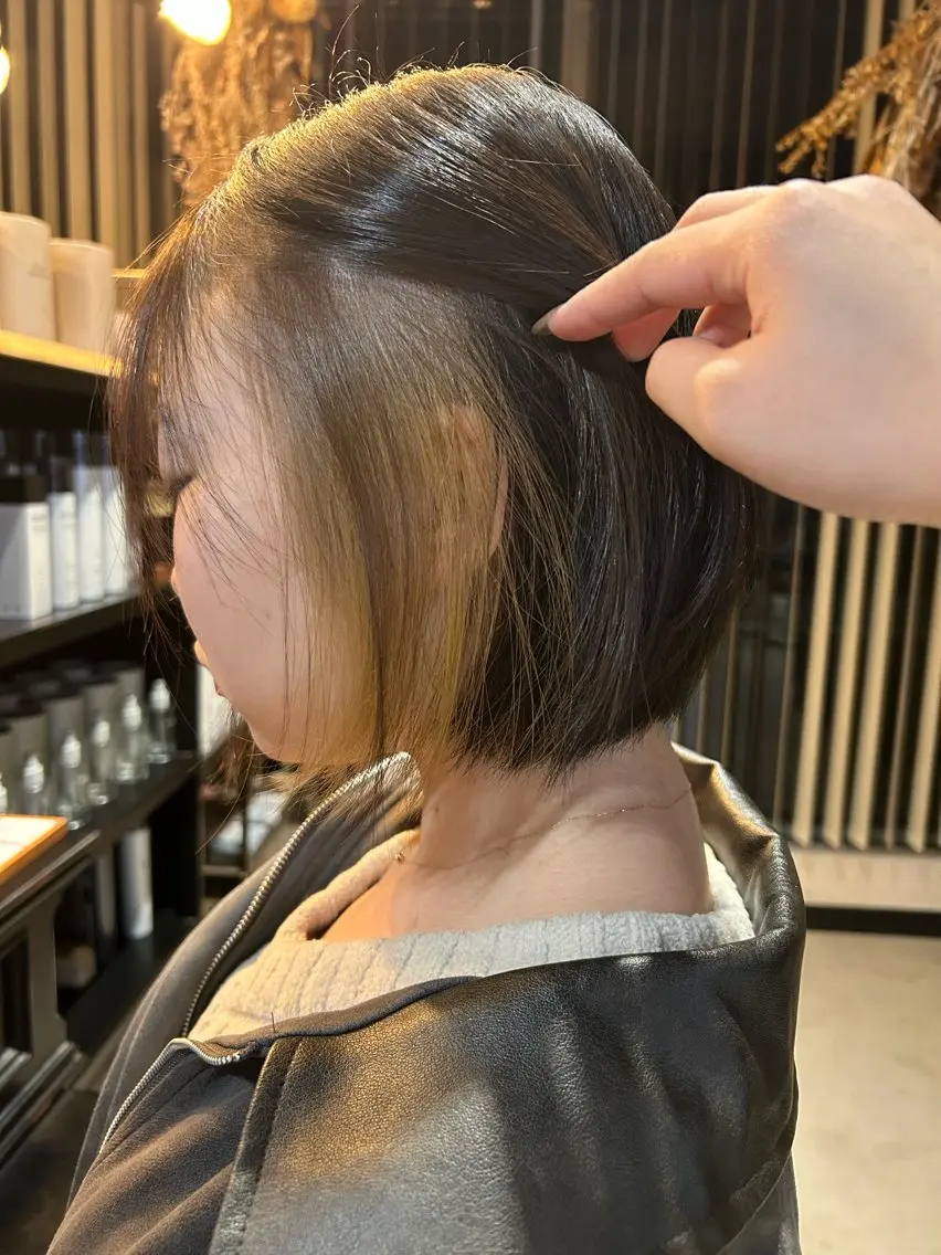 カラー ベージュカラー ヘアカラー 植吉 琉月のヘアスタイル
