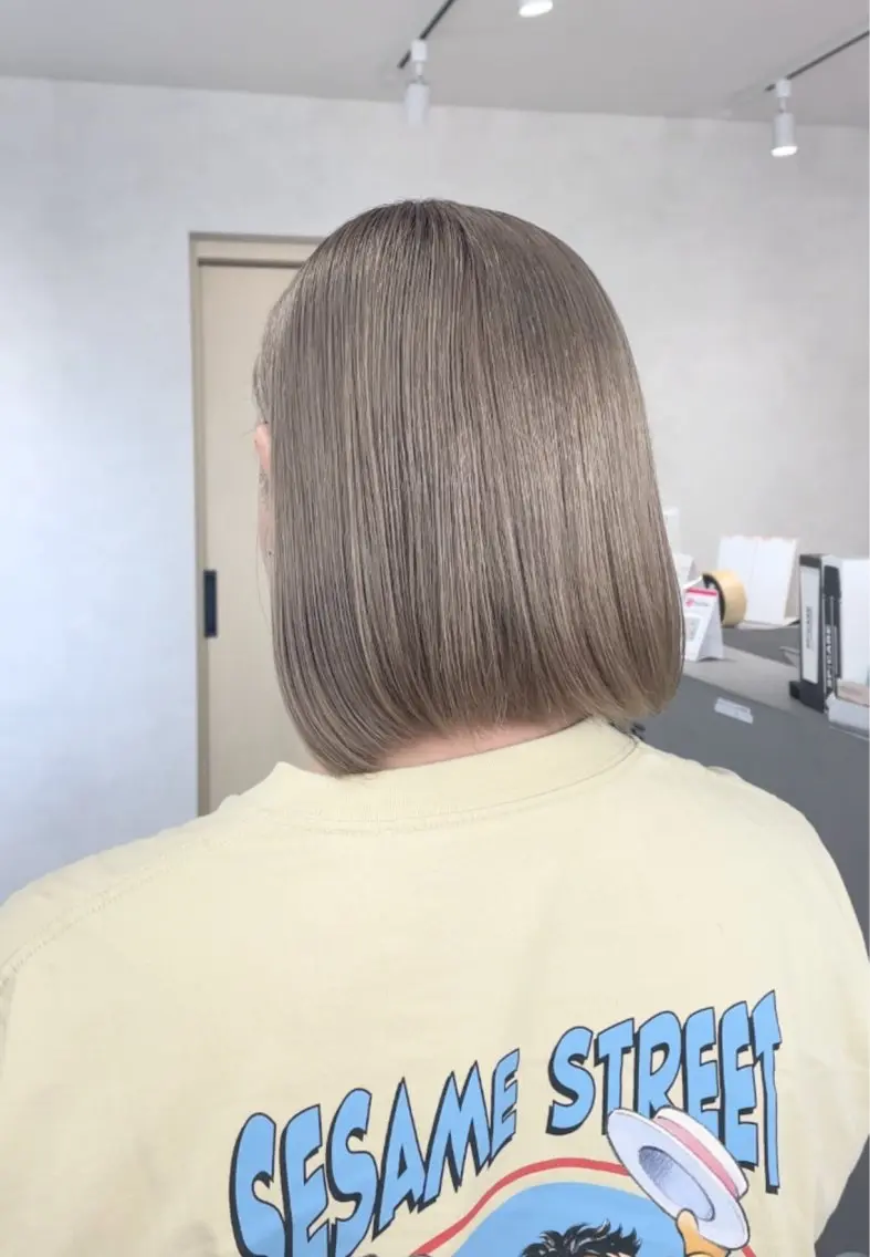 ショート ヘアカラー トリートメント 蓮 華のヘアスタイル