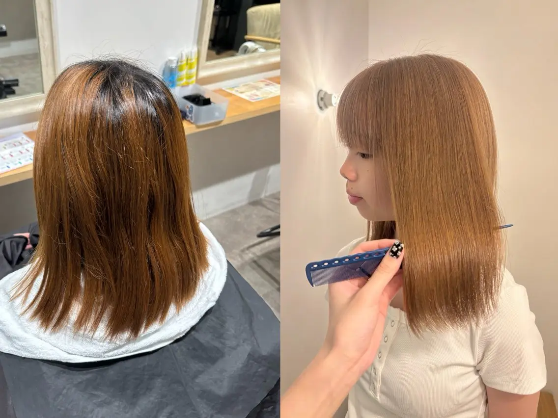 ミディアム ヘアカラー ZEST kalon RINAのマツエク・マツパデザイン