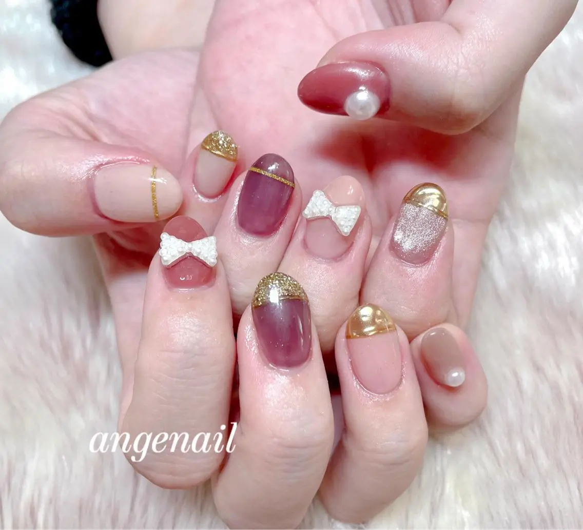ネイル ハンドネイル オーナーネイリスト MAKIのネイルデザイン