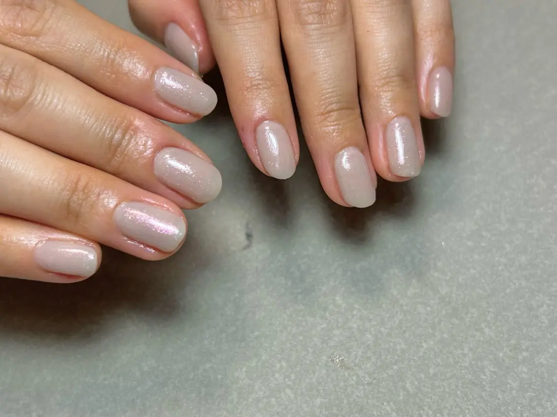 ネイル ラメ(グリッター) ワンカラーネイル シンプルネイル ハンドネイル amo_nail 岡山市南区自宅ネイルのネイルデザイン