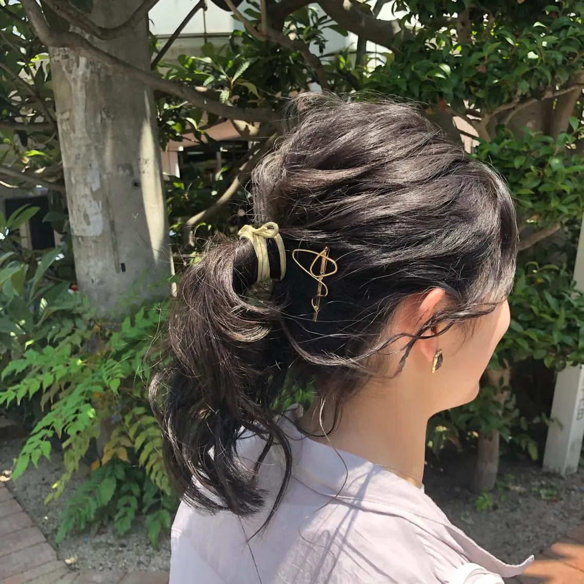 セミロング ヘアアレンジ マツパ♡アイブロウ 南草津の眉毛・アイブロウイメージ
