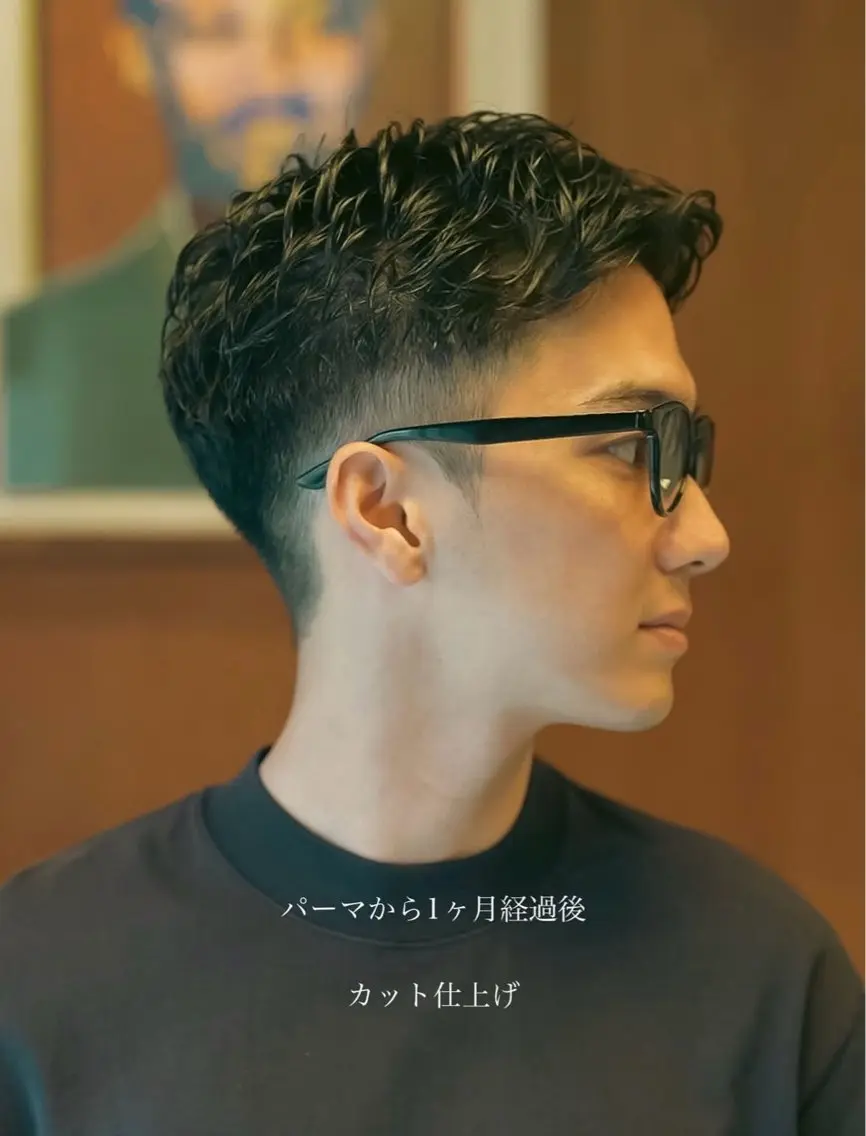 パーマ メンズ メンズ似合わせ タチカワユウキのヘアスタイル