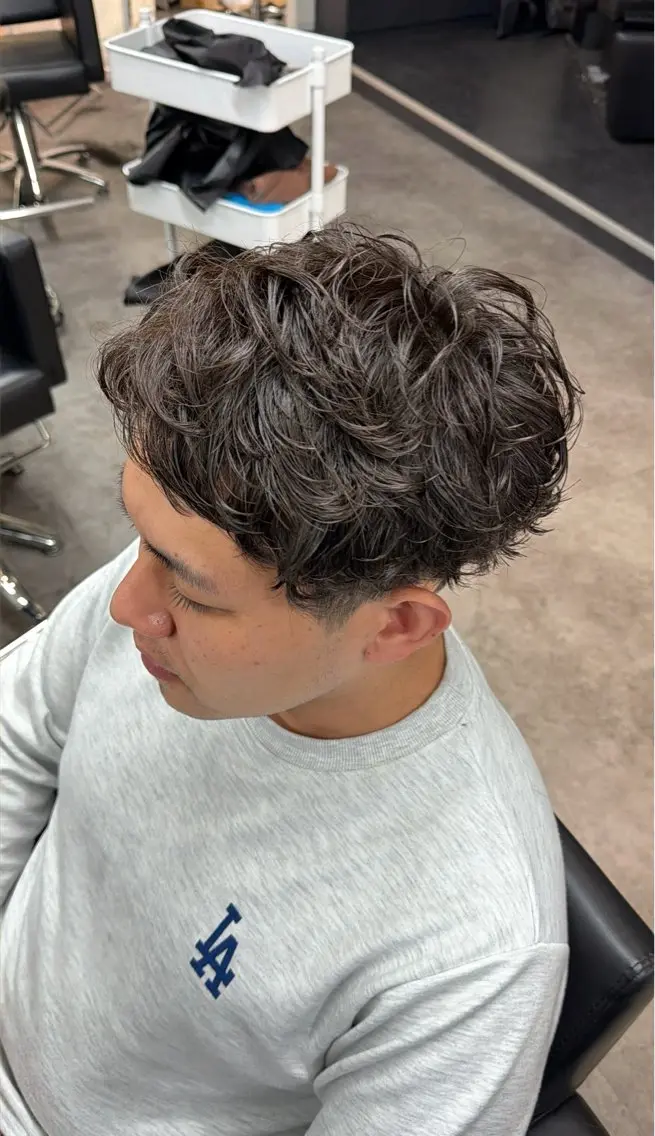 パーマ メンズ カット パーマ シャドウパーマ/立川 メンズ/コタロウのヘアスタイル