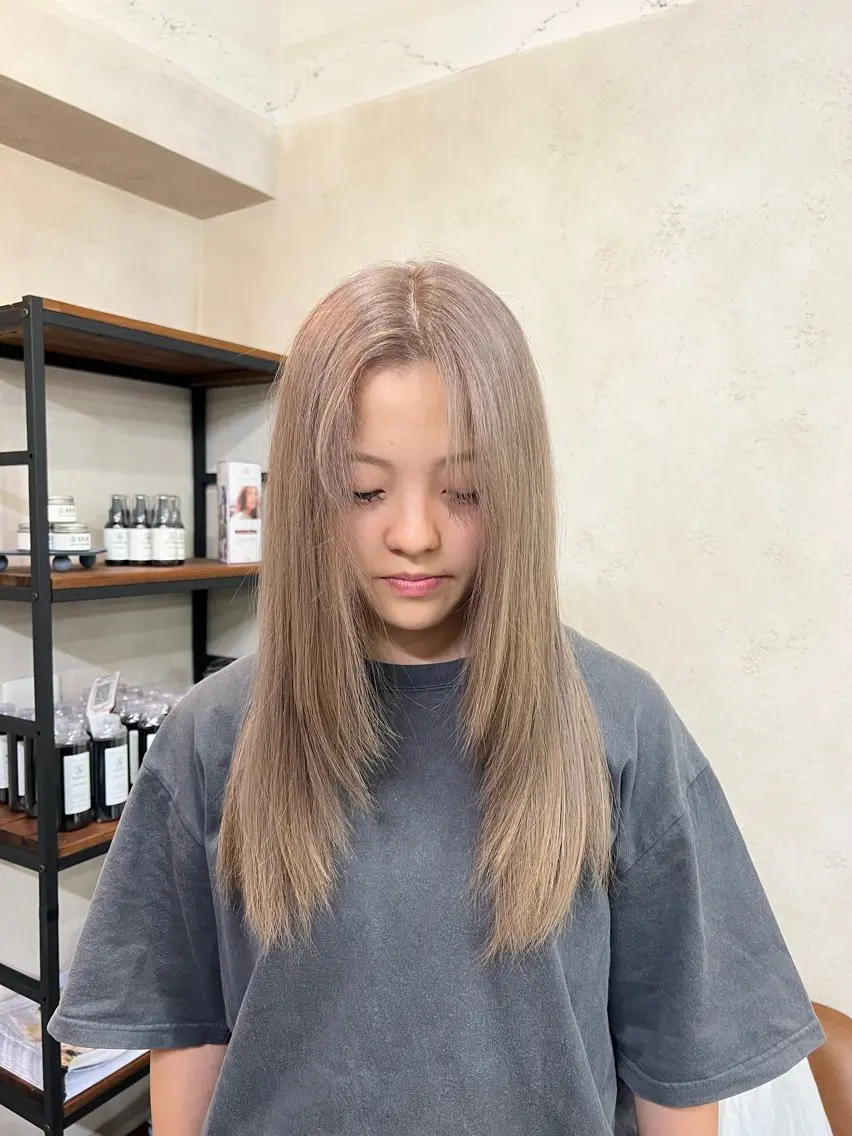 ロング カラー 【髪質改善 韓国 風】maya🐰♡のヘアスタイル