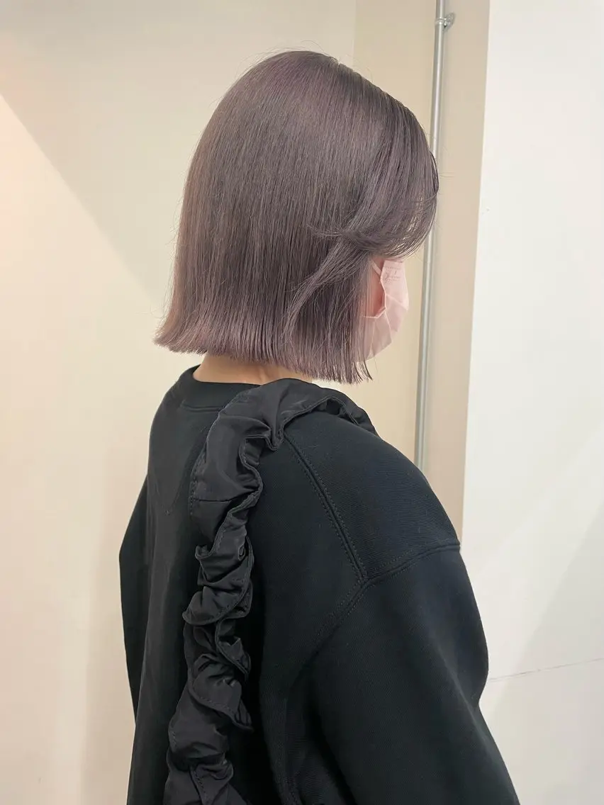 ミディアム カラー 🫧ハイトーン✨格安 より質💐マンツーマのヘアスタイル