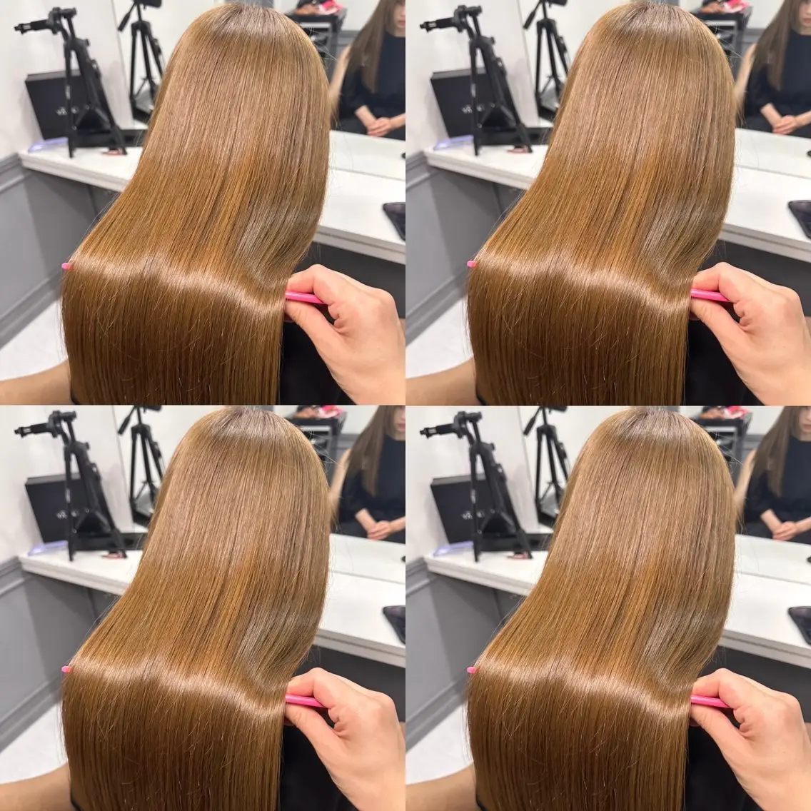 ロング カラー ヘアカラー 🦋REISA🦋 エクステ×ハイトーンのヘアスタイル
