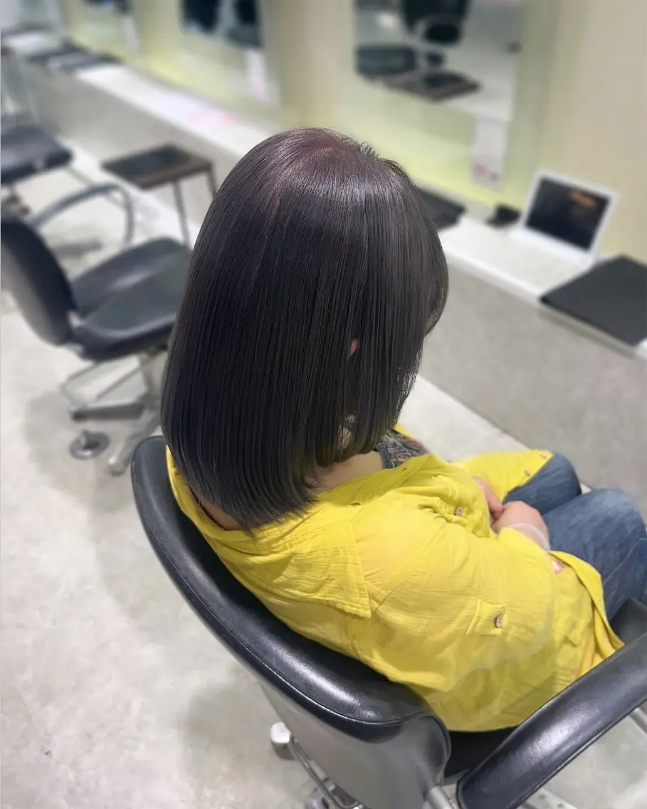 ミディアム カラー ヘアカラー 中川 奈々実のヘアスタイル