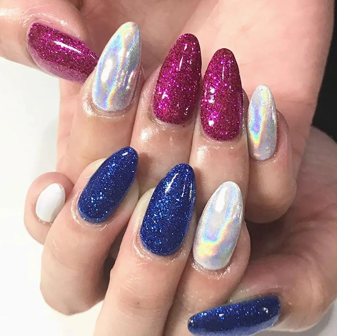 ネイル 渋谷／チップ長さ出し 👑アプレgel-xのネイルデザイン